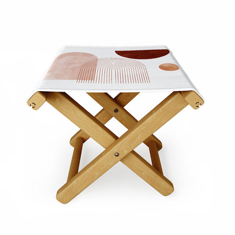 DorisciciArt Boho rainbow b Folding Stool