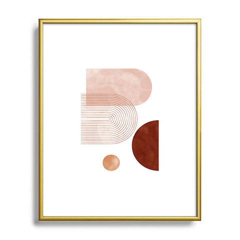 DorisciciArt Boho rainbow b Metal Framed Art Print