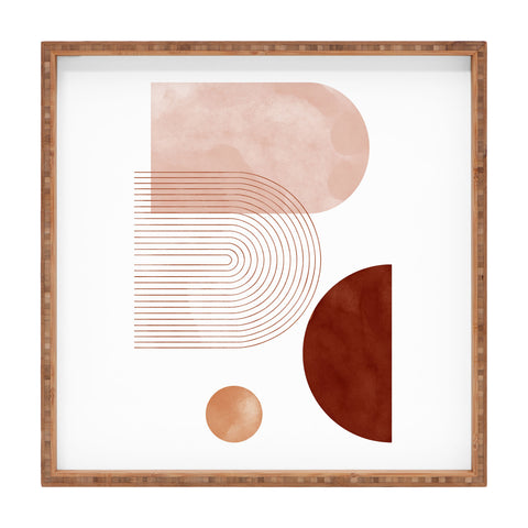 DorisciciArt Boho rainbow b Square Tray