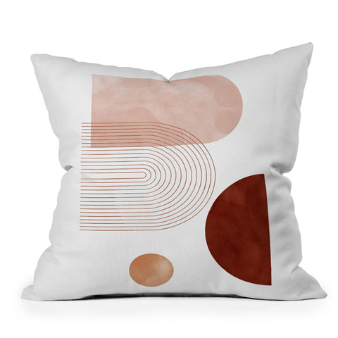 DorisciciArt Boho rainbow b Throw Pillow