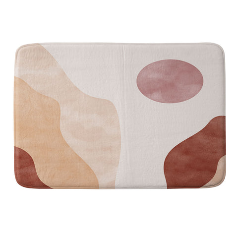 DorisciciArt boho sunrise Memory Foam Bath Mat