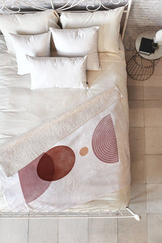 DorisciciArt Cloud rainbow B Fleece Throw Blanket