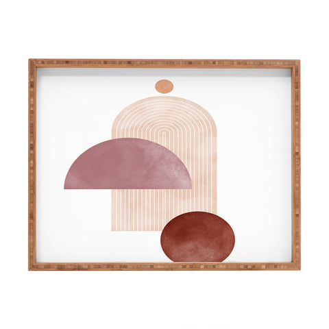 DorisciciArt Cloud rainbow Rectangular Tray