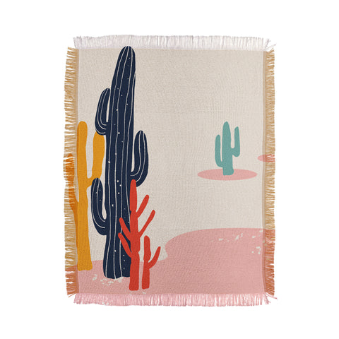 DorisciciArt desert plant Throw Blanket