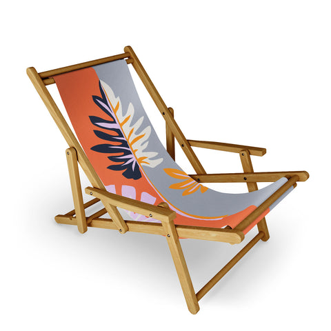 DorisciciArt Doublesided leaves Sling Chair