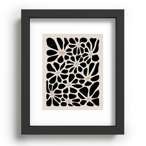 DorisciciArt Mid Century Modern Floral A Recessed Framing Rectangle