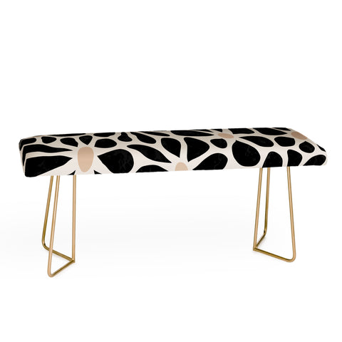 DorisciciArt Mid Century Modern Floral A Bench