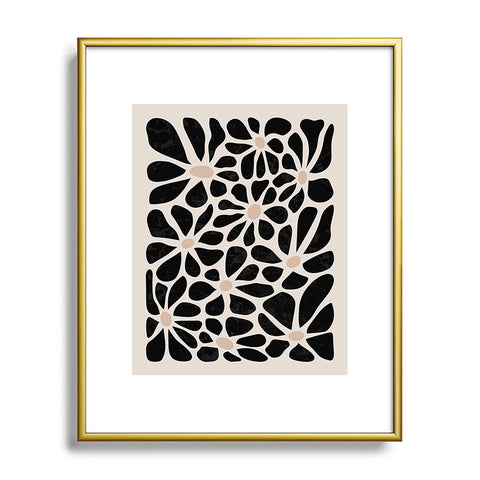 DorisciciArt Mid Century Modern Floral A Metal Framed Art Print