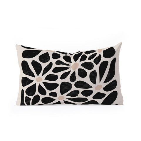 DorisciciArt Mid Century Modern Floral A Oblong Throw Pillow