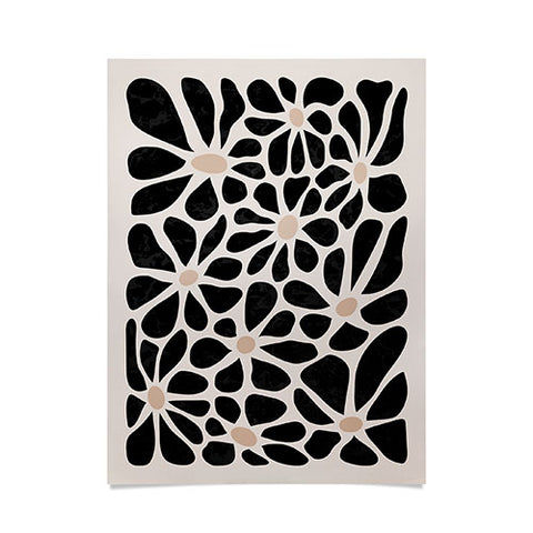 DorisciciArt Mid Century Modern Floral A Poster
