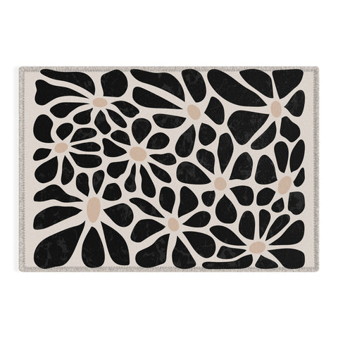 DorisciciArt Mid Century Modern Floral A Outdoor Rug