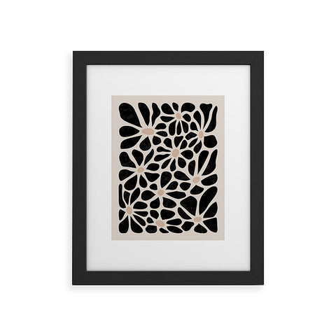 DorisciciArt Mid Century Modern Floral A Framed Art Print