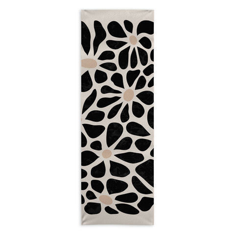 DorisciciArt Mid Century Modern Floral A Yoga Towel