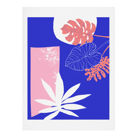 DorisciciArt pink and blue Art Print