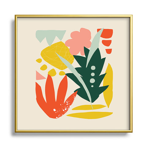 DorisciciArt Summer experience Metal Square Framed Art Print