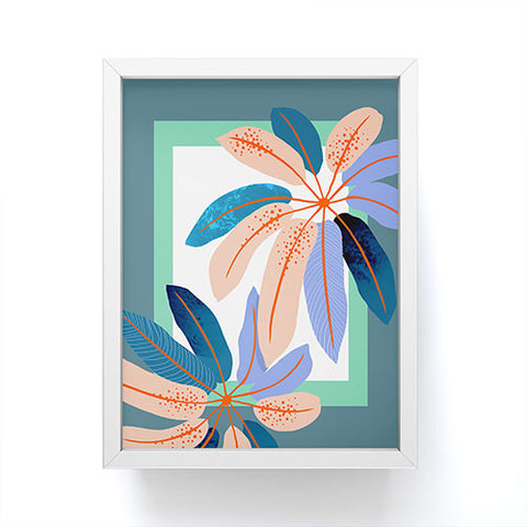 DorisciciArt tropical plants Framed Mini Art Print