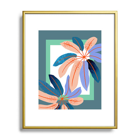 DorisciciArt tropical plants Metal Framed Art Print