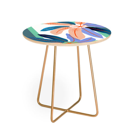 DorisciciArt tropical plants Round Side Table