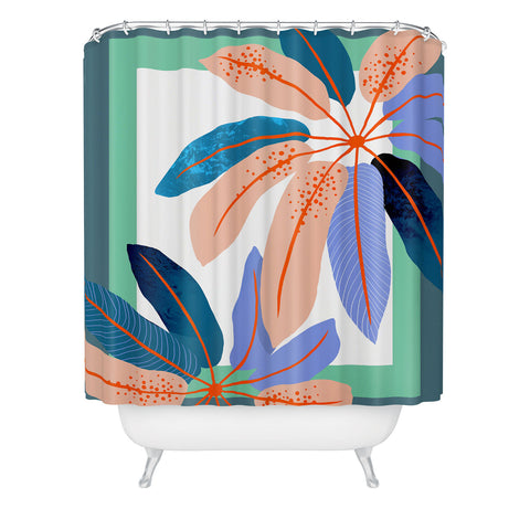 DorisciciArt tropical plants Shower Curtain