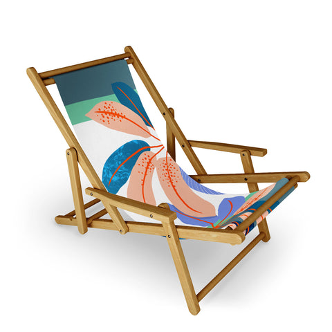 DorisciciArt tropical plants Sling Chair