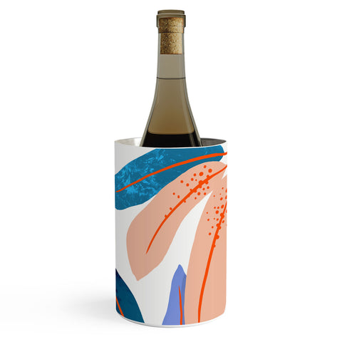 DorisciciArt tropical plants Wine Chiller