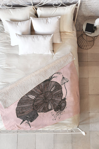 Duane Hosein And So Loneliness Fleece Throw Blanket