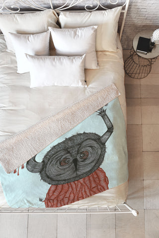 Duane Hosein The Incredibly Wise And Wired Colonel T Fleece Throw Blanket