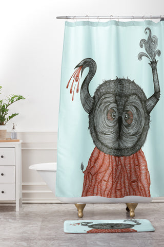 Duane Hosein The Incredibly Wise And Wired Colonel T Shower Curtain And Mat