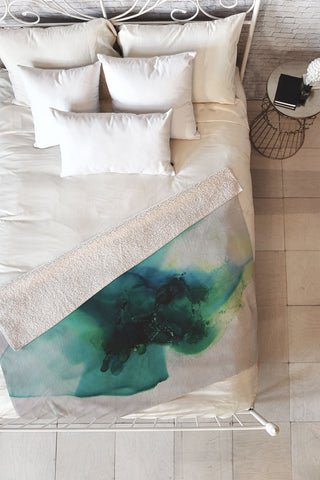 DuckyB Anahata Heart Chakra Fleece Throw Blanket