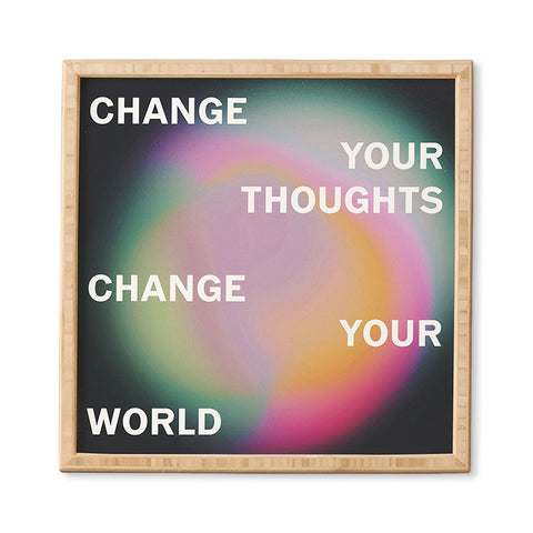 DuckyB Change Your World Framed Wall Art