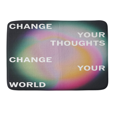 DuckyB Change Your World Memory Foam Bath Mat