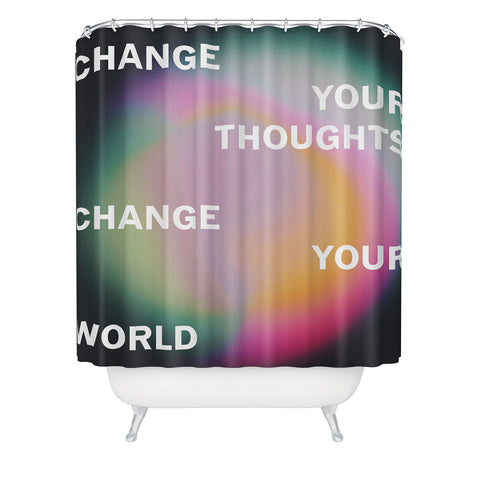 DuckyB Change Your World Shower Curtain