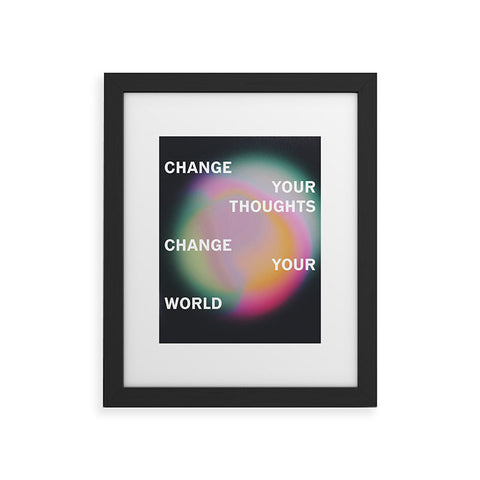 DuckyB Change Your World Framed Art Print