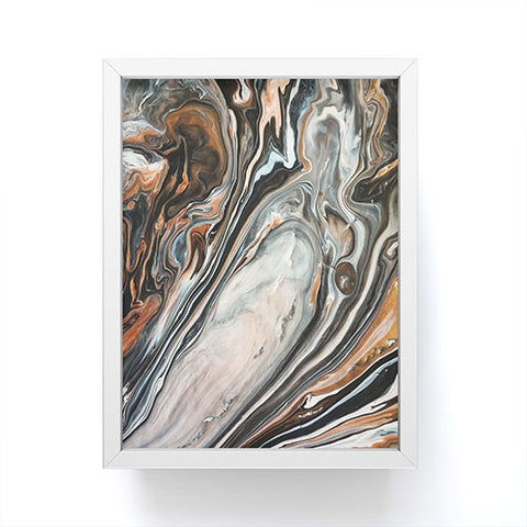 DuckyB Copper and Stone Framed Mini Art Print