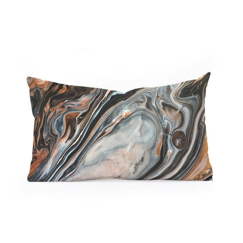 DuckyB Copper and Stone Oblong Throw Pillow