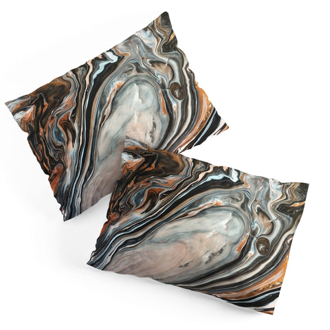 DuckyB Copper and Stone Pillow Shams