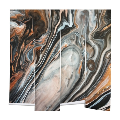 DuckyB Copper and Stone Wall Mural