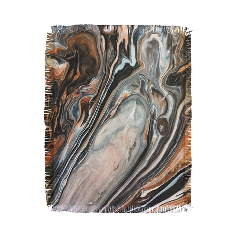 DuckyB Copper and Stone Throw Blanket