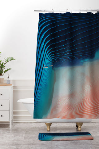 DuckyB Ripples I Shower Curtain And Mat