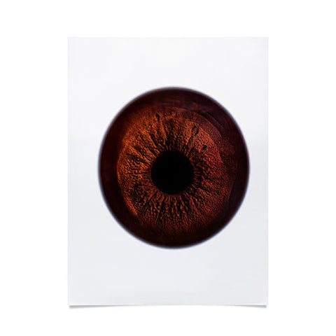 Elena Kulikova Eye See Dark Brown Poster