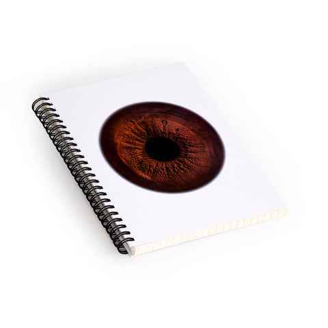 Elena Kulikova Eye See Dark Brown Spiral Notebook