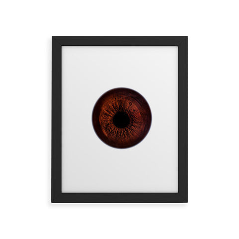 Elena Kulikova Eye See Dark Brown Framed Art Print