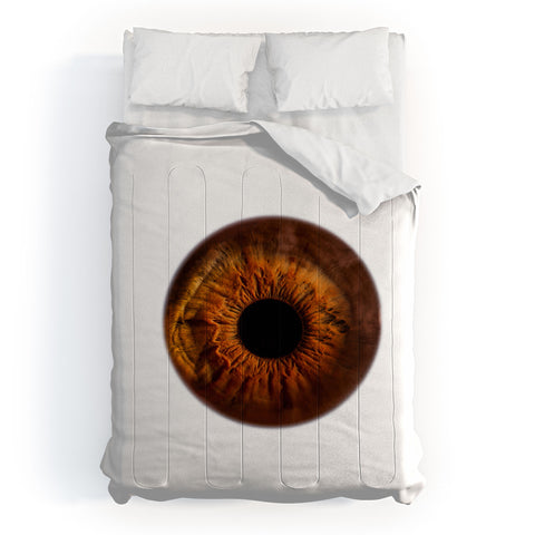 Elena Kulikova Eye See Golden Brown Comforter