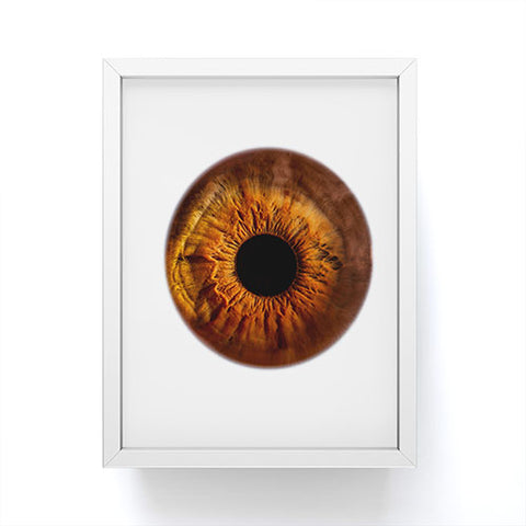 Elena Kulikova Eye See Golden Brown Framed Mini Art Print
