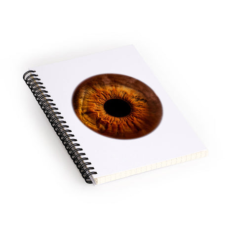Elena Kulikova Eye See Golden Brown Spiral Notebook