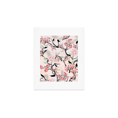 Elenor DG Pink Floral Mystery Art Print