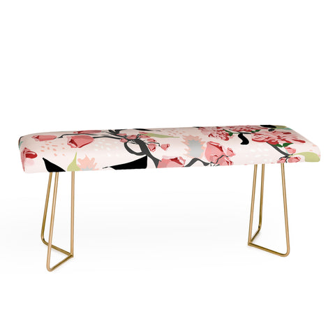 Elenor DG Pink Floral Mystery Bench