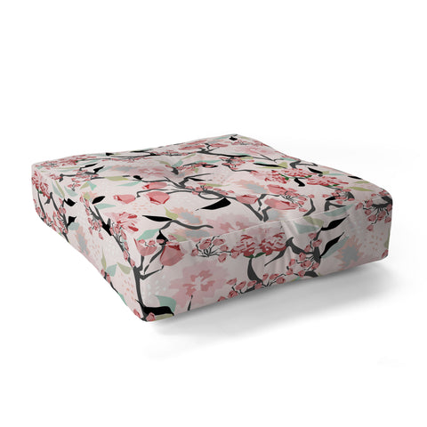 Elenor DG Pink Floral Mystery Floor Pillow Square