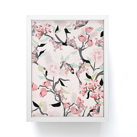 Elenor DG Pink Floral Mystery Framed Mini Art Print