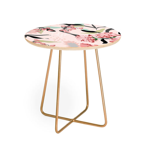 Elenor DG Pink Floral Mystery Round Side Table